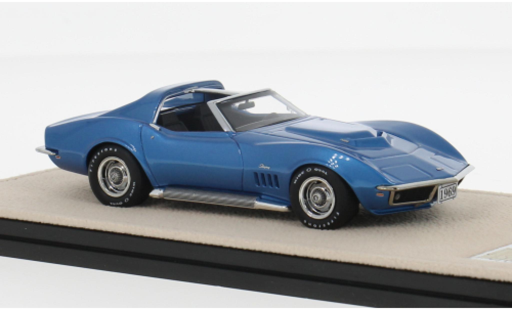 Chevrolet Corvette 1/43 Stamp Models L88 blauw 1969 1:43 modelauto