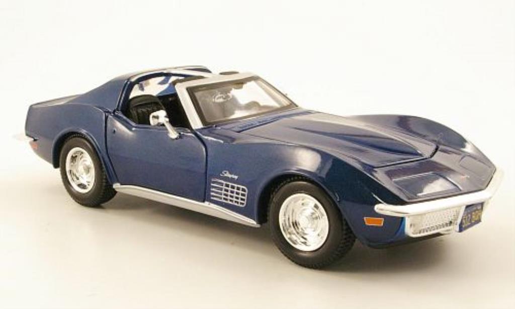 Chevrolet Corvette C3 1/24 Maisto C3 blauw 1970 modelauto