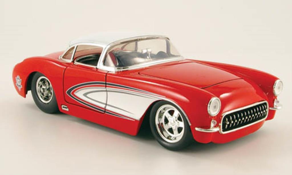 Chevrolet Corvette C1 1/24 Jada Toys C1 rood/wit 1957 modelauto