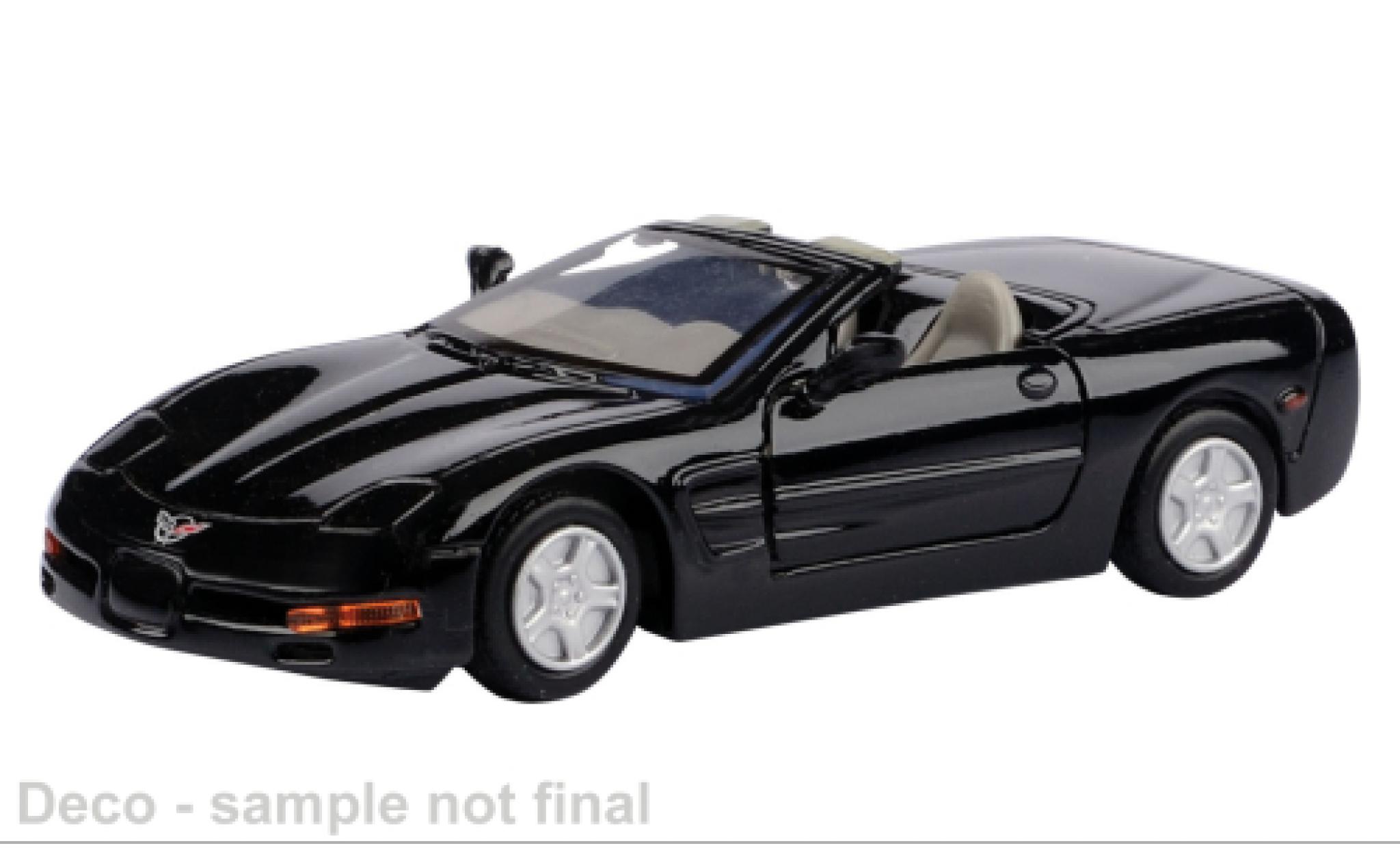 Chevrolet Corvette 1/43 Motormax zwart 1998 1:43 modelauto