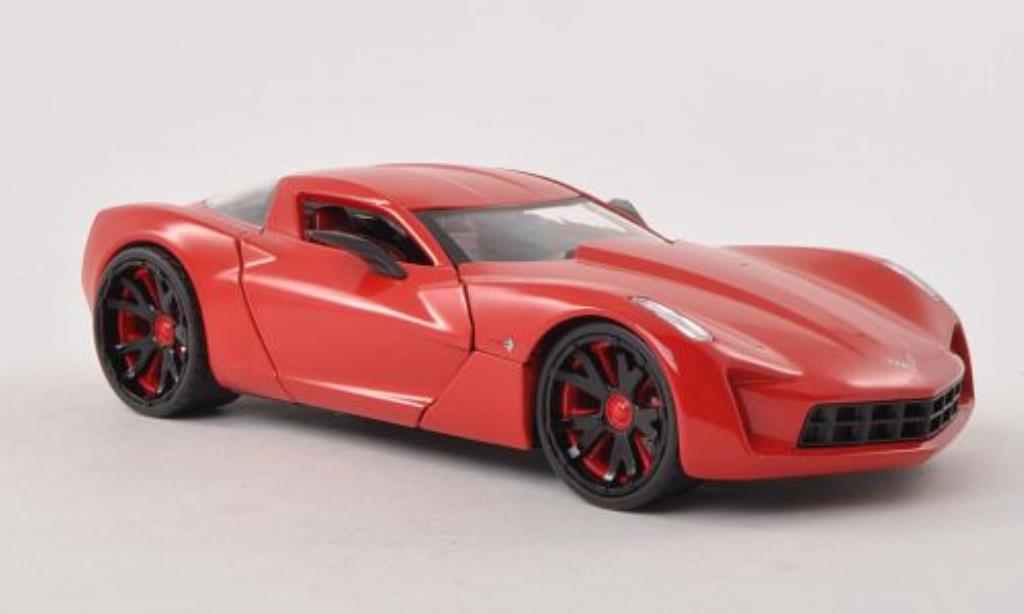 Chevrolet Corvette C6 1/24 Jada Toys C6 Concept rood 2009 modelauto