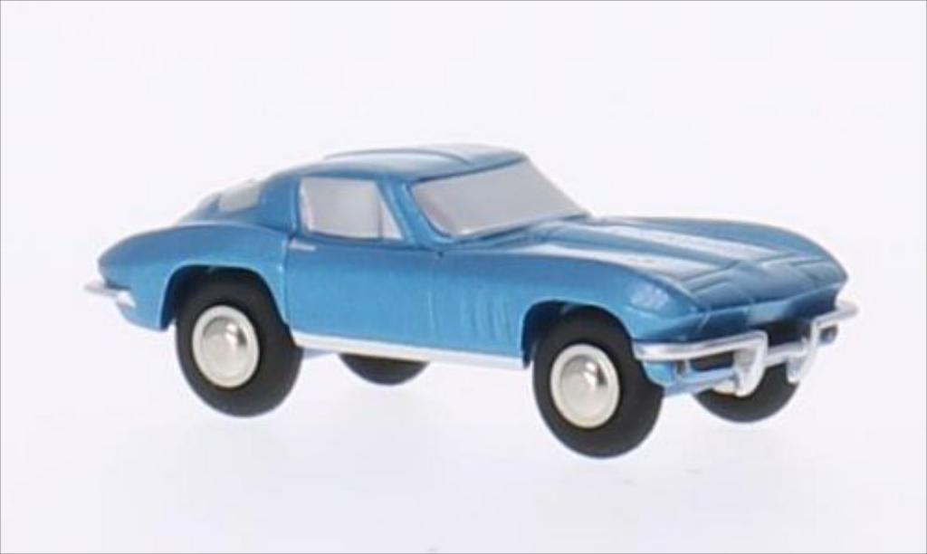 Chevrolet Corvette Stingray 1/90 Schuco Stingray metallic blauw modelauto