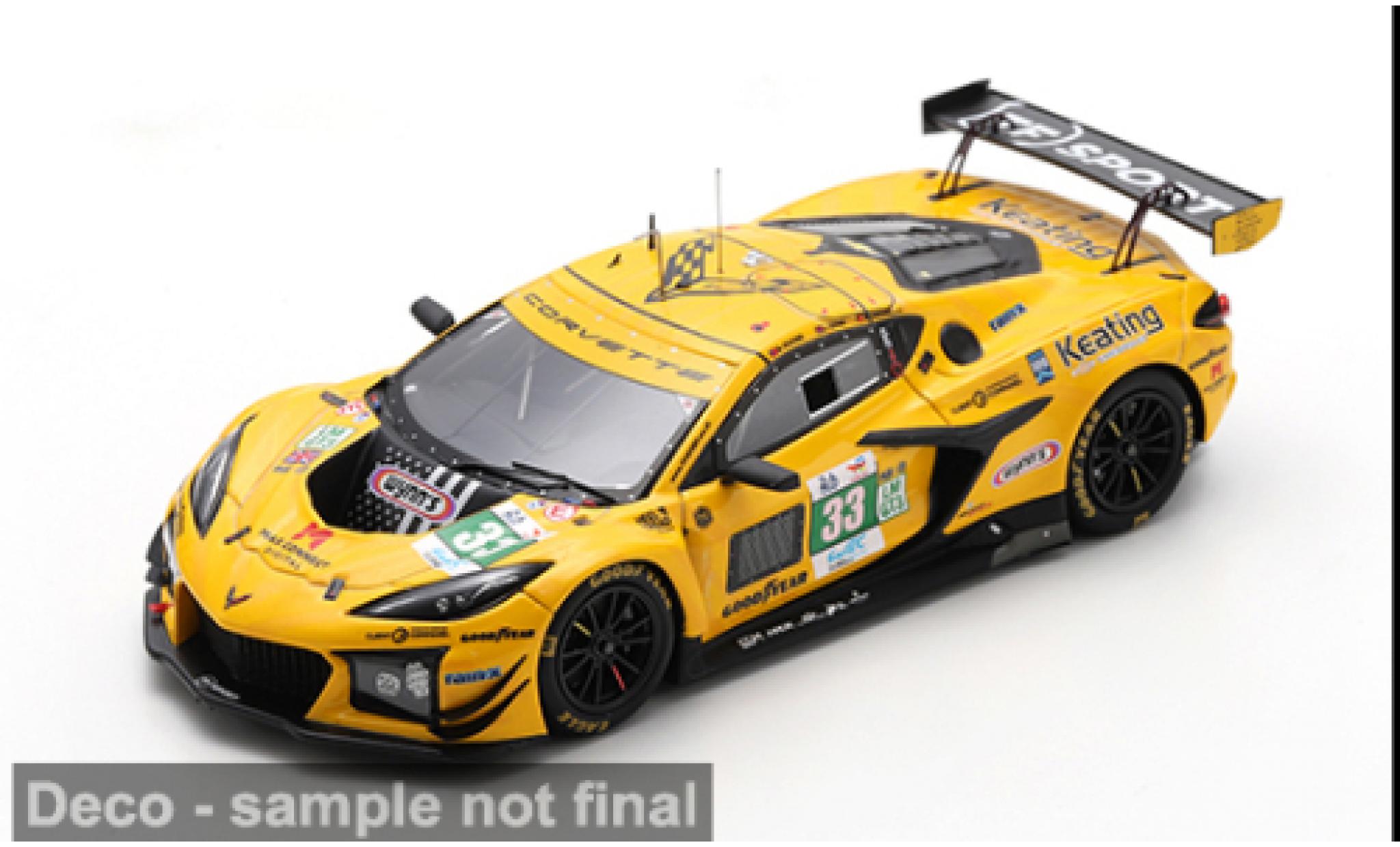 Chevrolet Corvette 1/43 Spark Z06 GT3.R Le Mans 24h Le Mans 2025 TF Sport #33 B.Keating/J.Edgar 1:43 modelauto