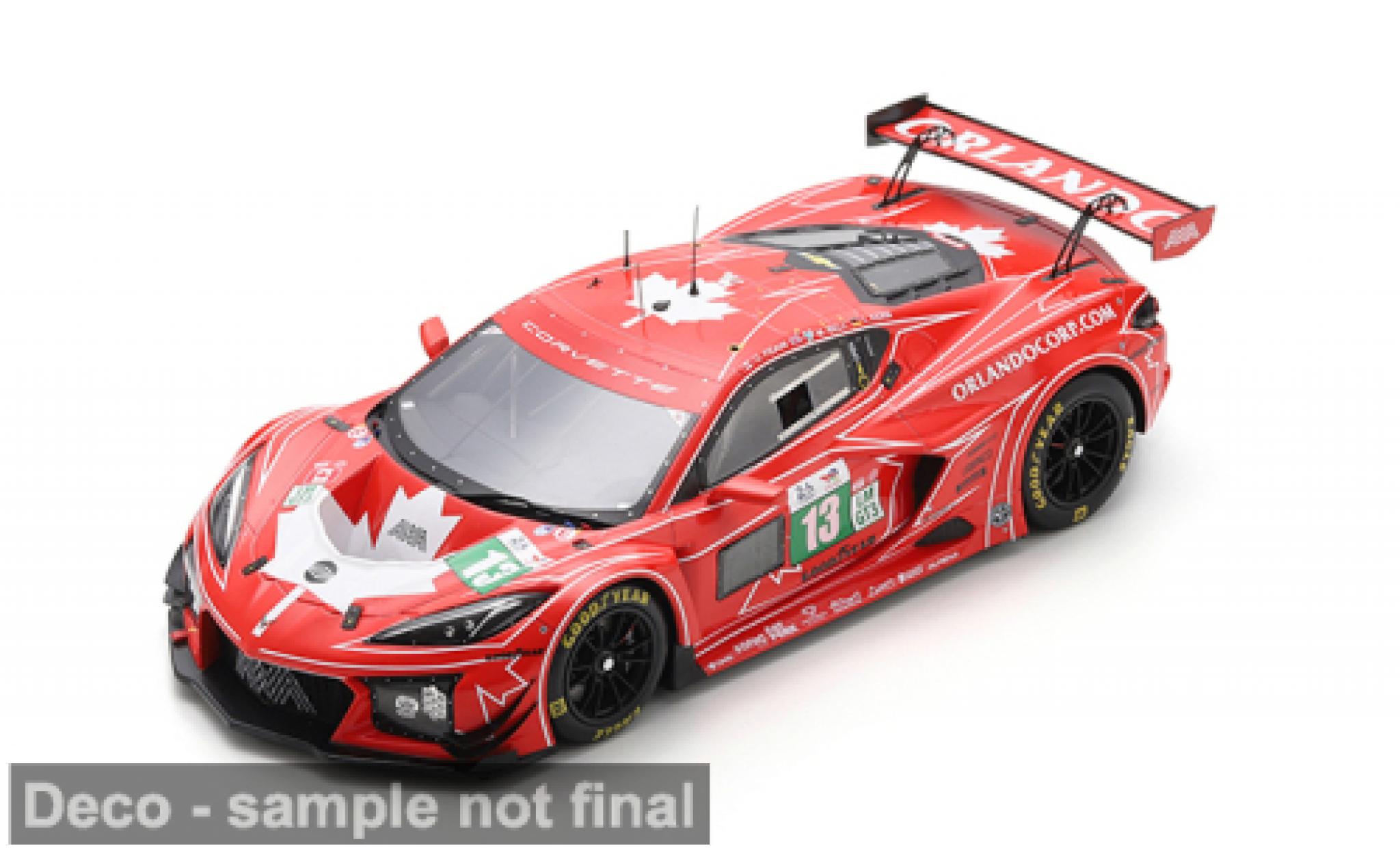 Chevrolet Corvette 1/18 Spark Z06 LMGT3 24h Le Mans 2025 #13 O.Fidani/L.Kern 1:18 modelauto