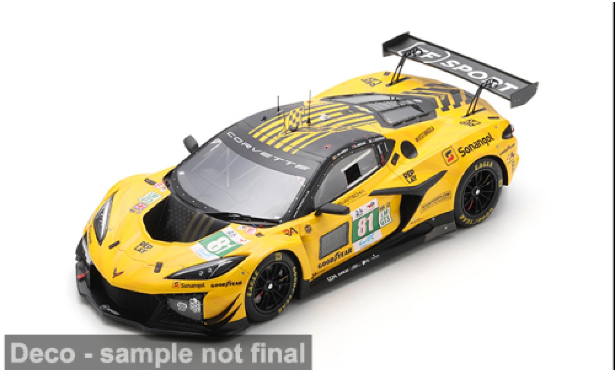 Chevrolet Corvette 1/18 Spark Z06 LMGT3 24h Le Mans 2025 #81 T.van Rompuy/R.Andrade 1:18 modelauto