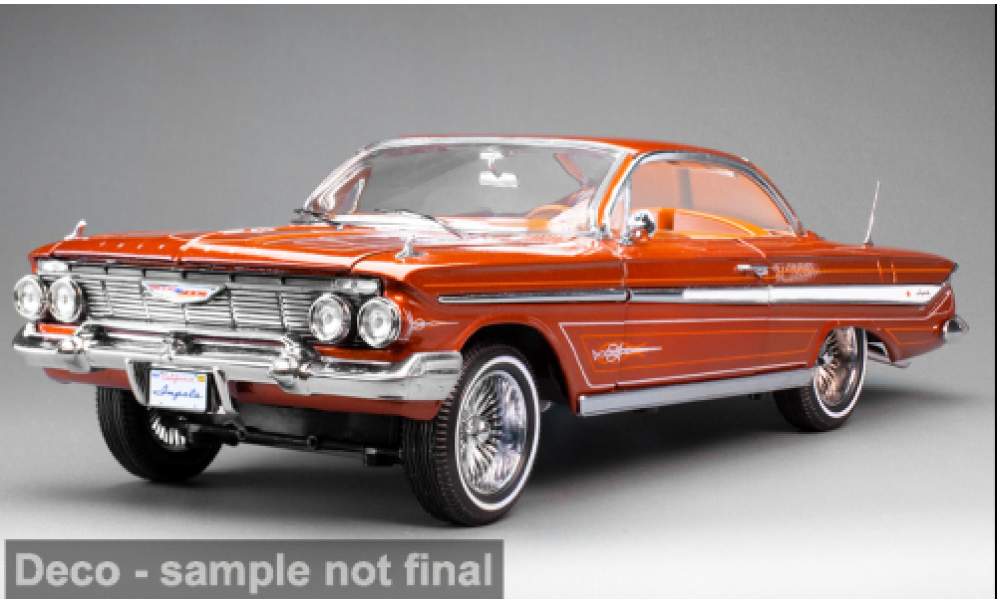 Chevrolet Impala 1/18 Sun Star Cabriolet Lowrider oranje 1961 1:18 modelauto