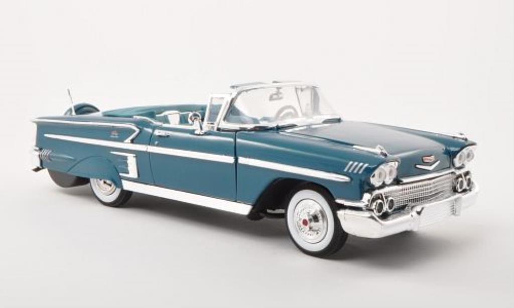 Chevrolet Impala 1/18 Motormax Cabriolet turkis 1958 modelauto