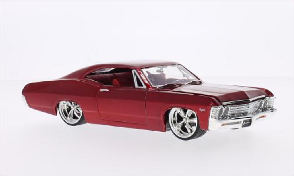 Chevrolet Impala 1/24 Jada Toys SS Tuning rood 1967 modelauto