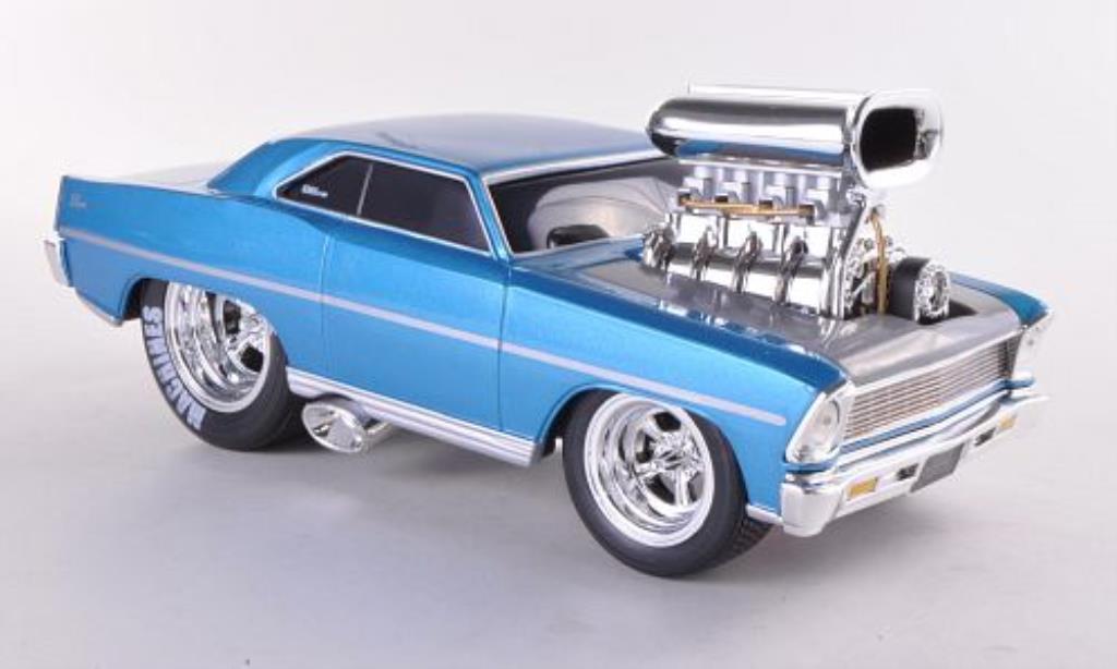 Chevrolet Nova 1/24 Maisto SS blauw 1967 modelauto