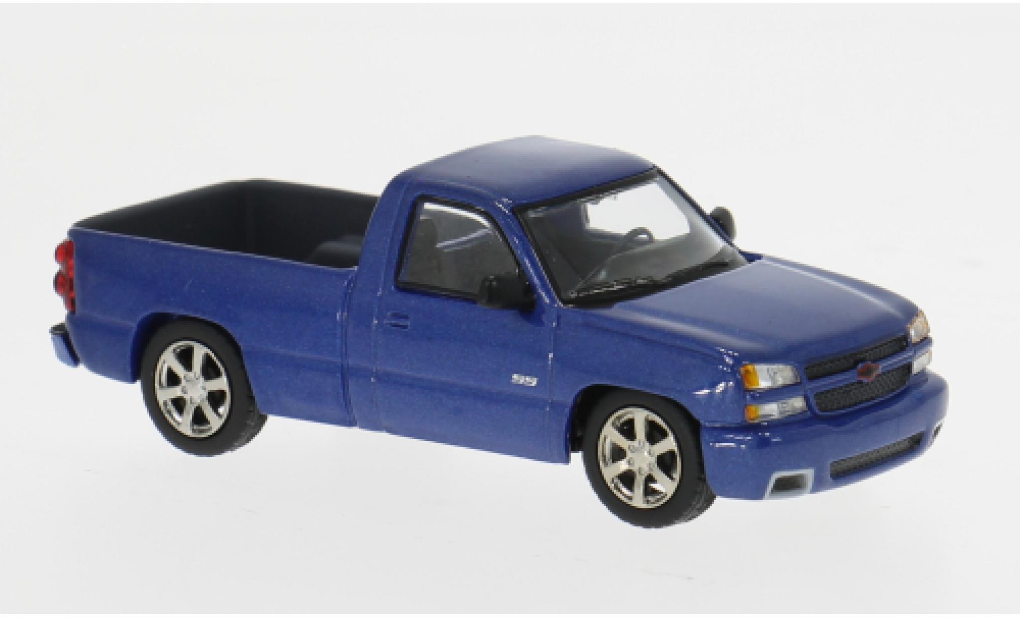 Chevrolet Silverado 1/64 Para64 Single Cab blauw 2006 1:64 modelauto