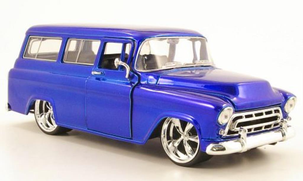 Chevrolet Suburban 1/24 Jada Toys blauw 1957 modelauto