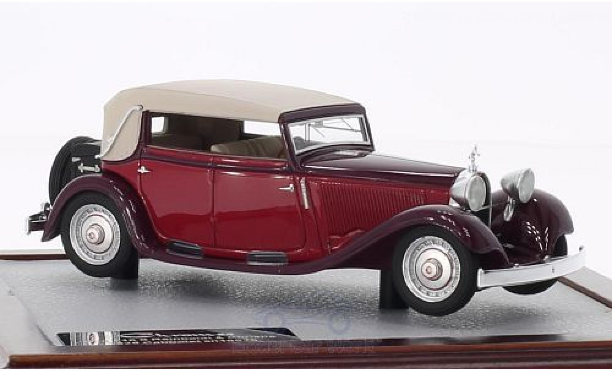 Bugatti 46 1/43 Chromes TS Reinboldt & Christie Carbriolet rood/rood 1929 sn525 modelauto
