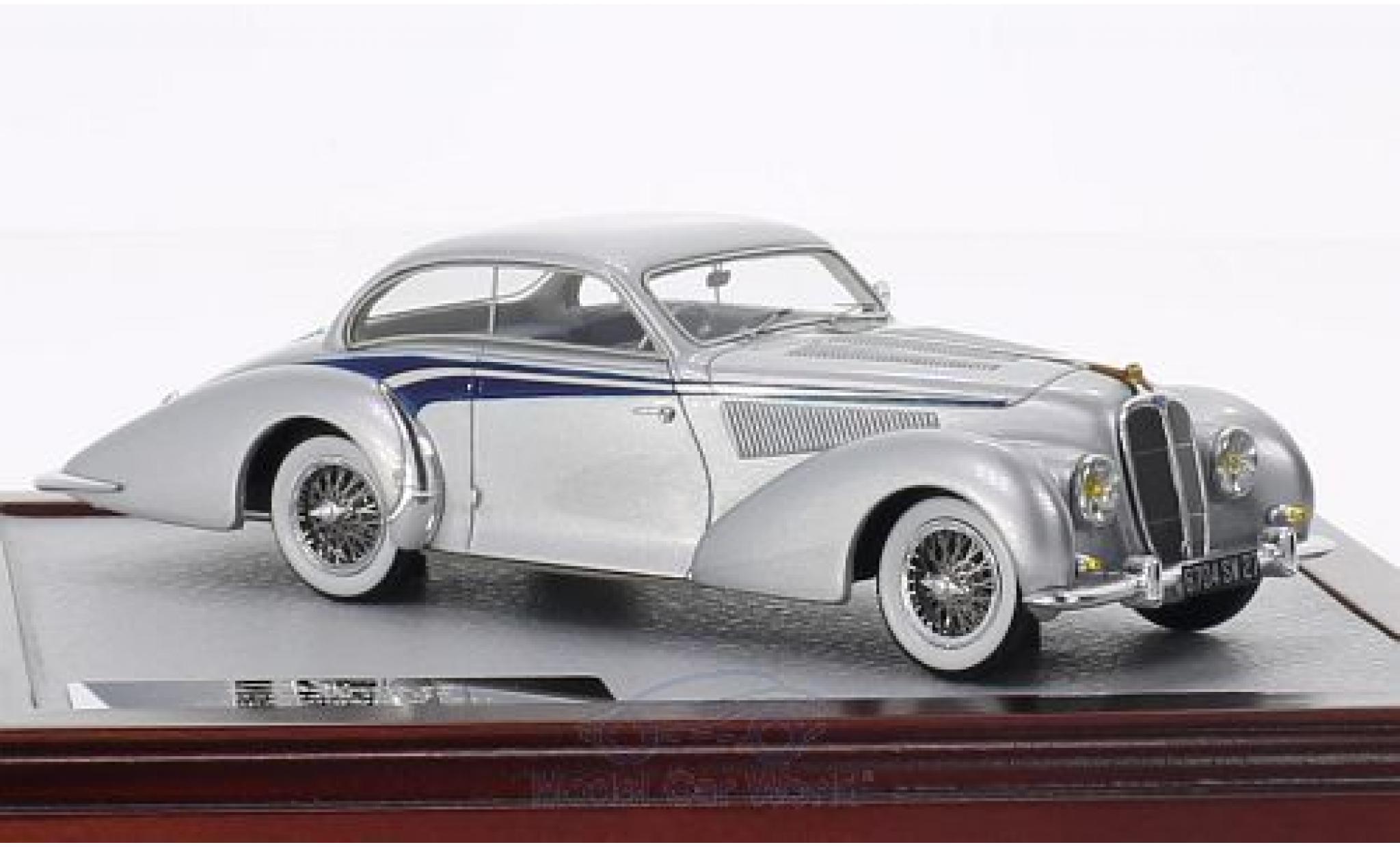 Delahaye 135 1/43 Chromes MS Coup&eacute; Langenthal grijs/blauw 1947 sn800490 modelauto