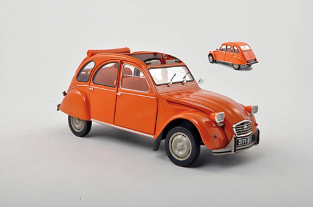 Citroen 2CV 1/18 Norev 6 oranje 1975 modelauto
