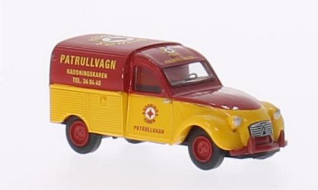 Citroen 2CV 1/87 Brekina AZU Patrullvagn (S) modelauto