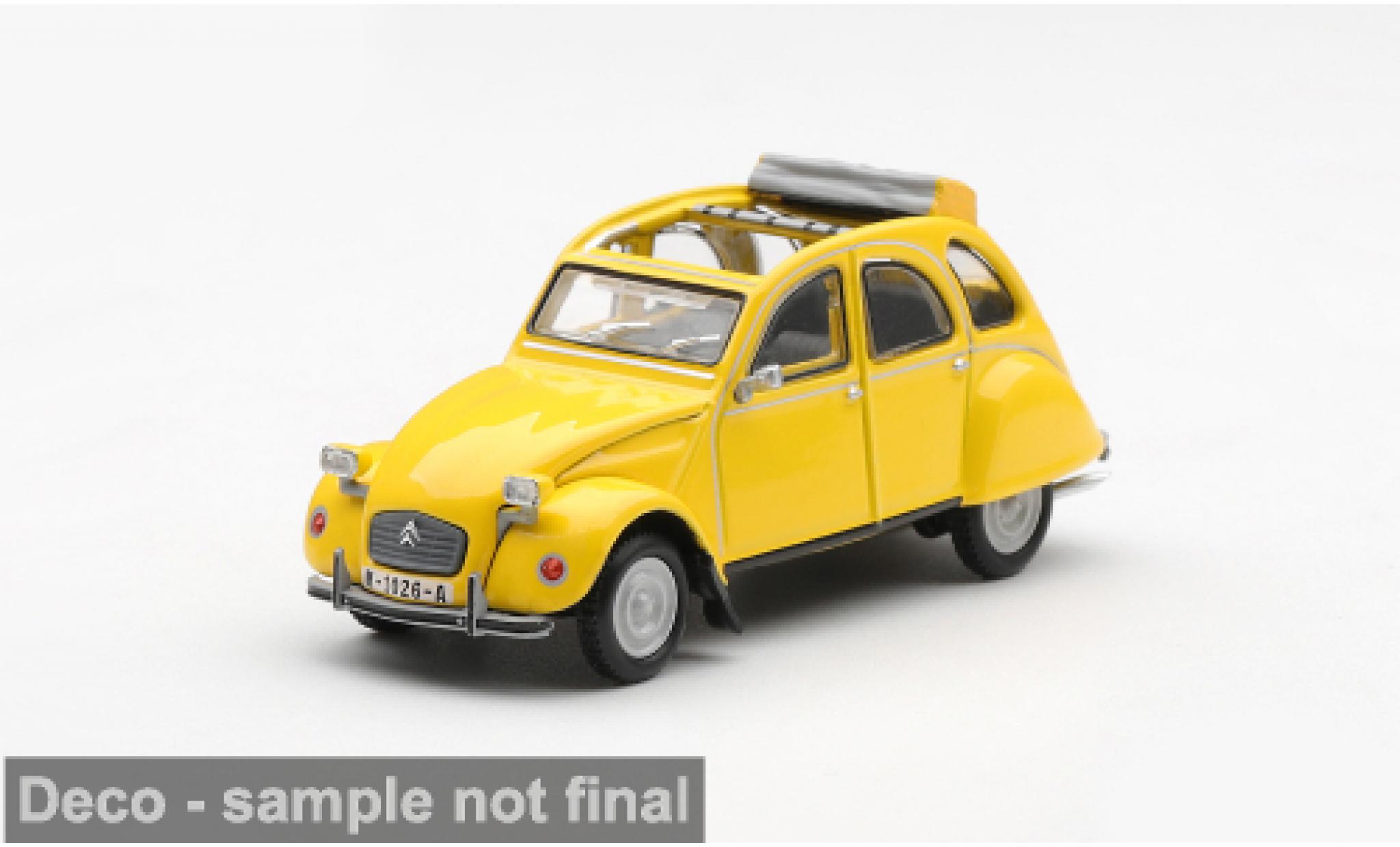 Citroen 2CV 1/64 Mini GT geel 1981 James Bond 007 &ndash; For Your Eyes Only 1:64 modelauto