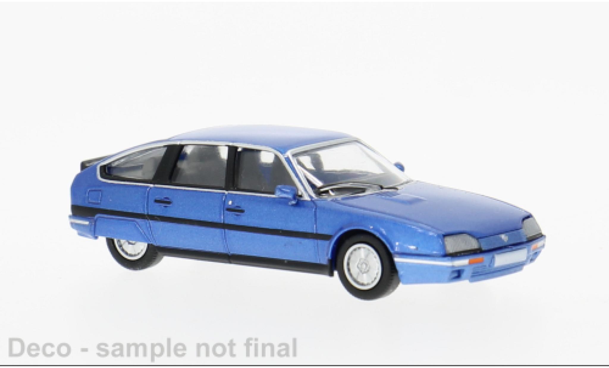 Citroen CX 1/87 PCX87 Phase II blauw 1985 1:87 modelauto