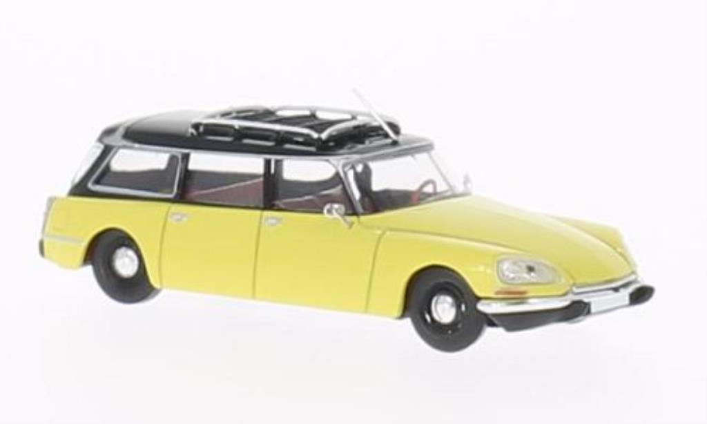 Citroen DS 1/87 Brekina Stationwagen geel/zwart modelauto