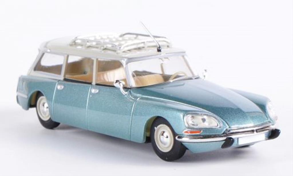 Citroen DS 1/87 Brekina Stationwagen grijs-grun/beige modelauto