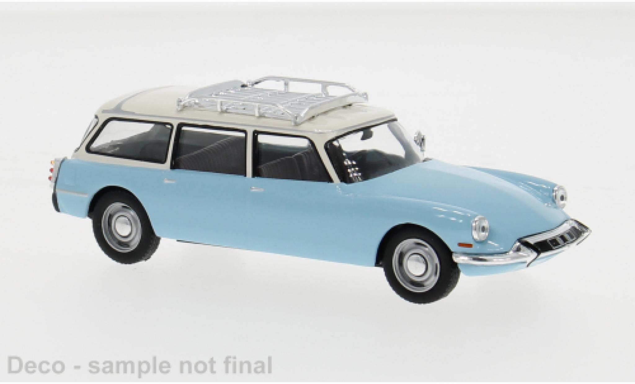 Citroen ID 19 1/43 IXO Stationwagen blauw 1:43 modelauto