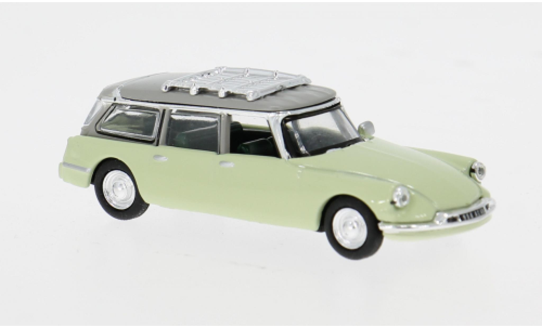 Citroen ID 19 1/87 Norev groen/wit 1961 1:87 modelauto