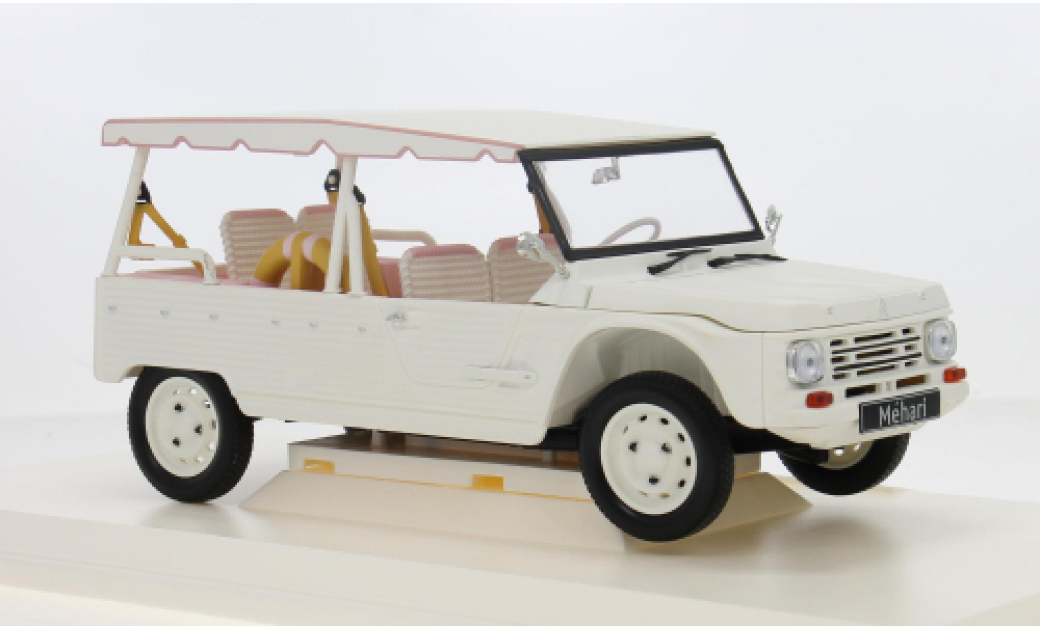 Citroen Mehari 1/18 Norev wit/roze 2023 1:18 modelauto