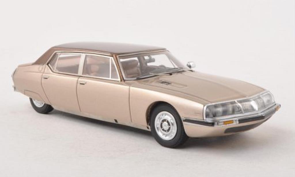 Citroen SM 1/43 Matrix Le Opera Henri Chapron beige/bruin modelauto