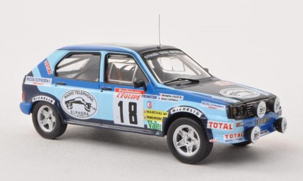 Citroen Visa 1/43 IXO Chrono No.18 Rally Korsika 1983 /J.Laloz modelauto
