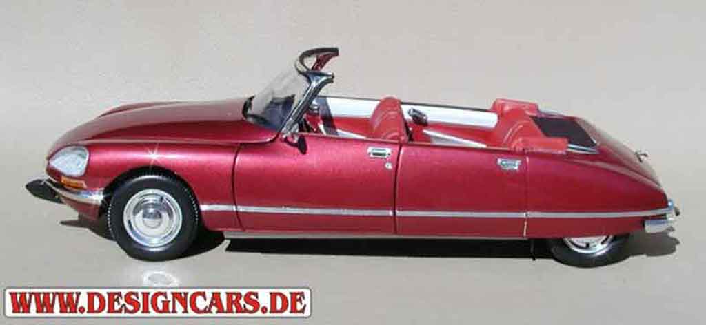 Citroen DS 21 cabriolet 4 portes rood lucifer 1/18 Norev