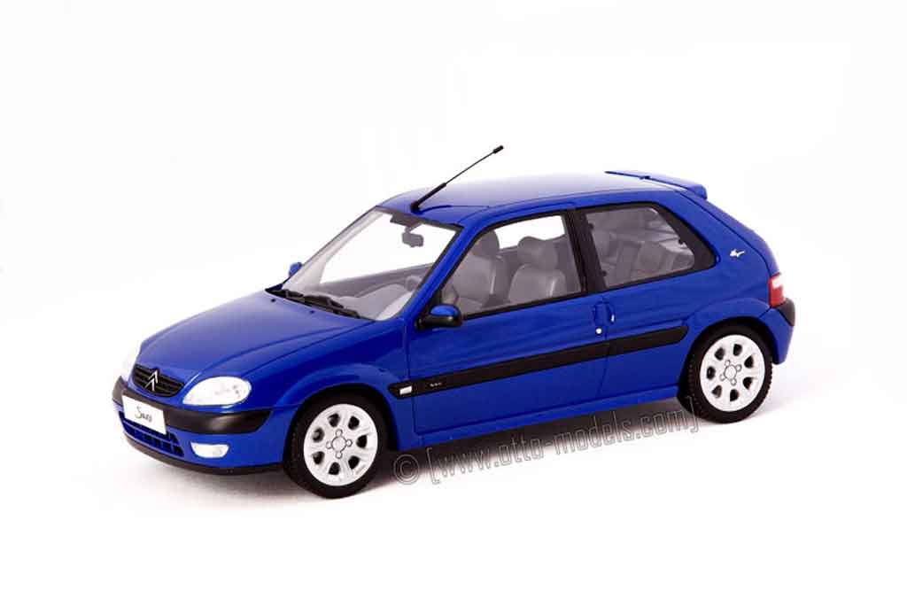 Citroen Saxo 1/18 Ottomobile vts blauw grand pavois modelauto
