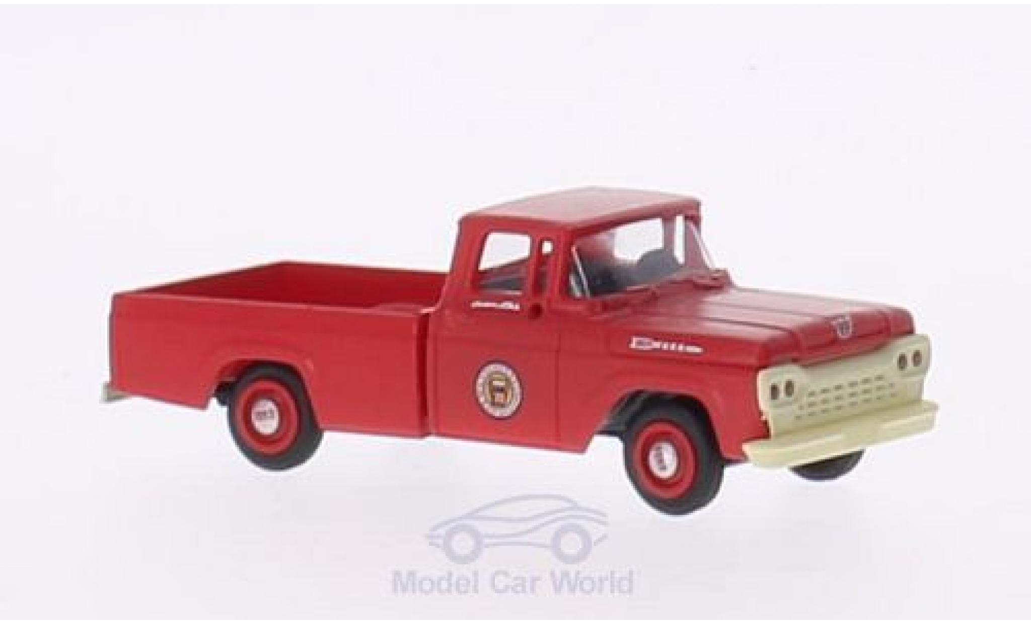 Ford F-1 1/87 Classic Metal Works 00 Pennsylvania Rail Road 1960 mit Hy-Line-Gleisaufsatzr&auml;dern modelauto