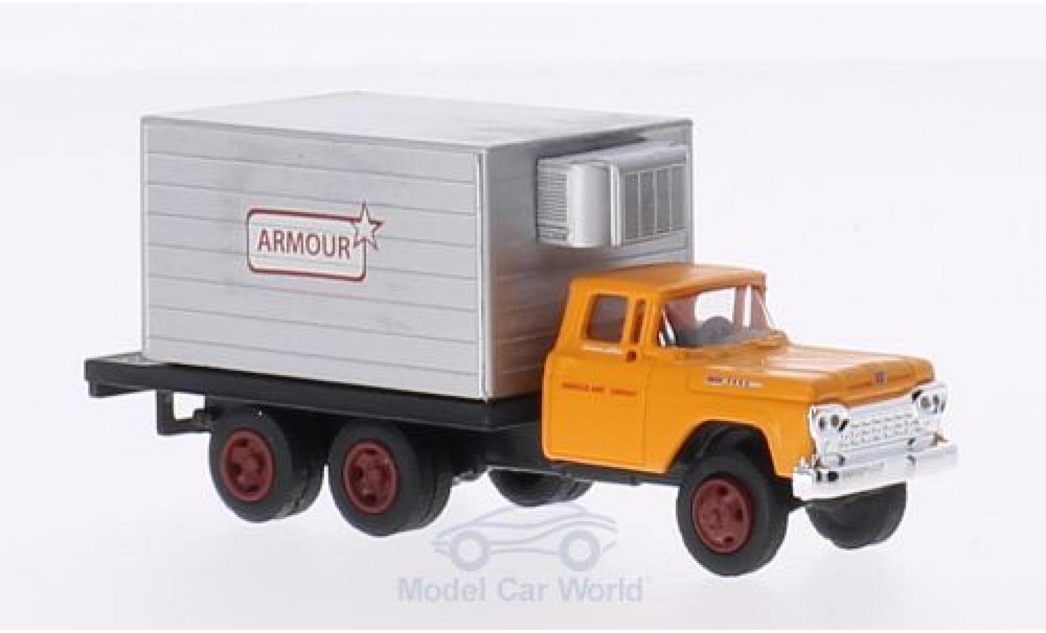 Ford F-500 1/87 Classic Metal Works Box Truck Armour Foods 1960 modelauto