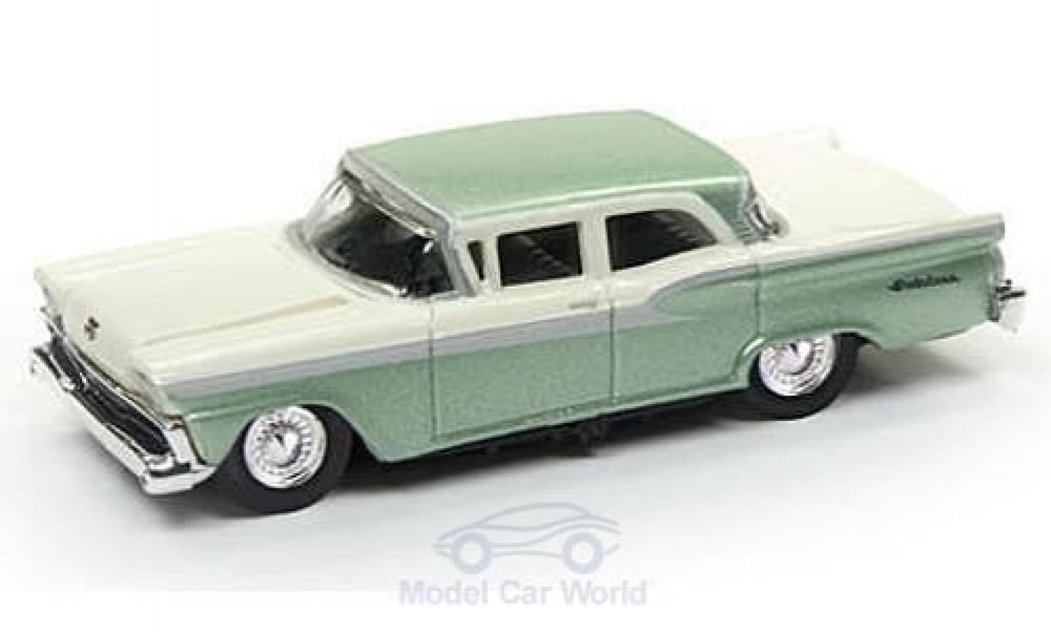 Ford Fairlane 1/87 Classic Metal Works metallic groen/beige 1959 modelauto