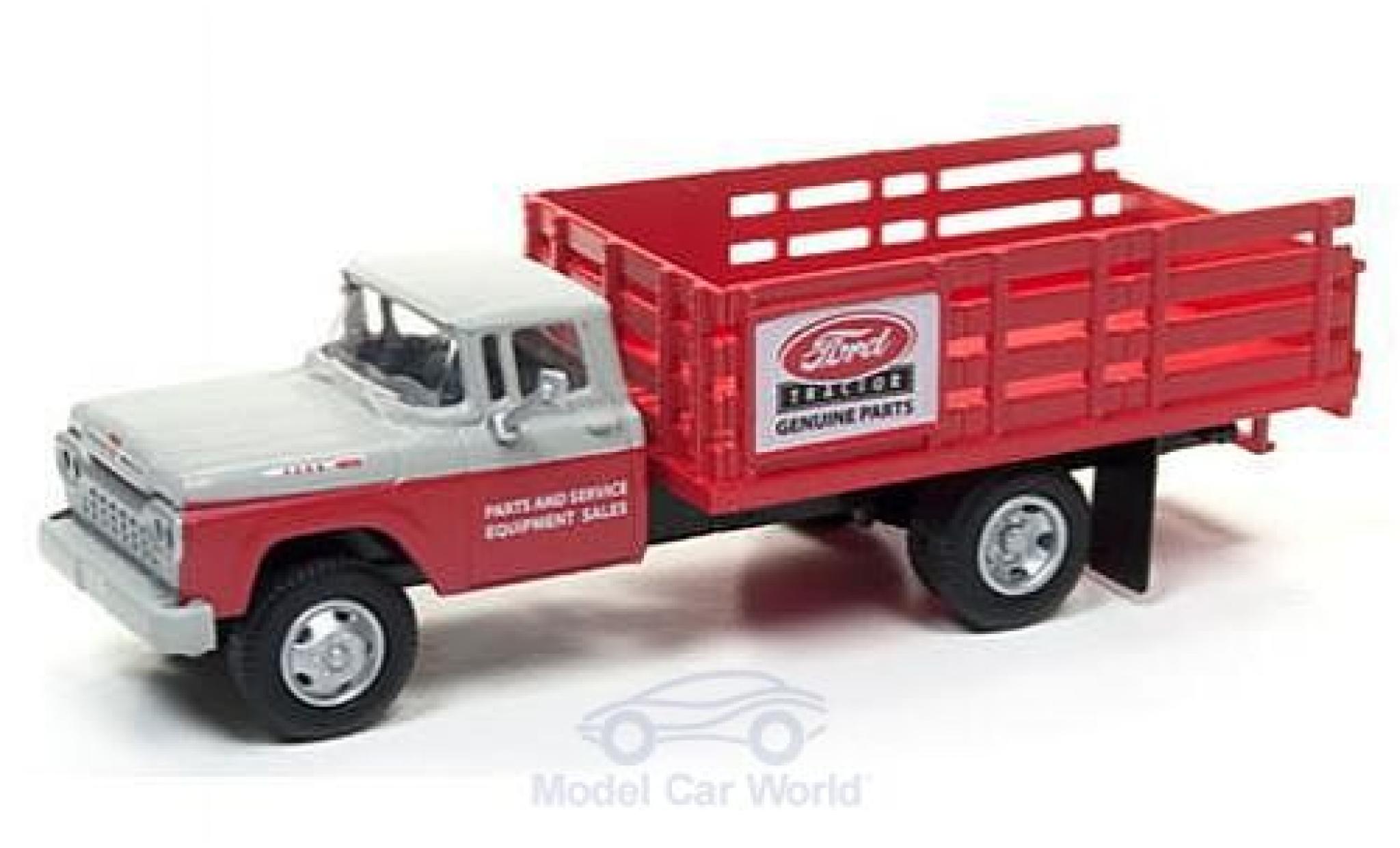 Ford Stake Bed Truck 1/87 Classic Metal Works rood/grijs Tractor Parts 1960 modelauto