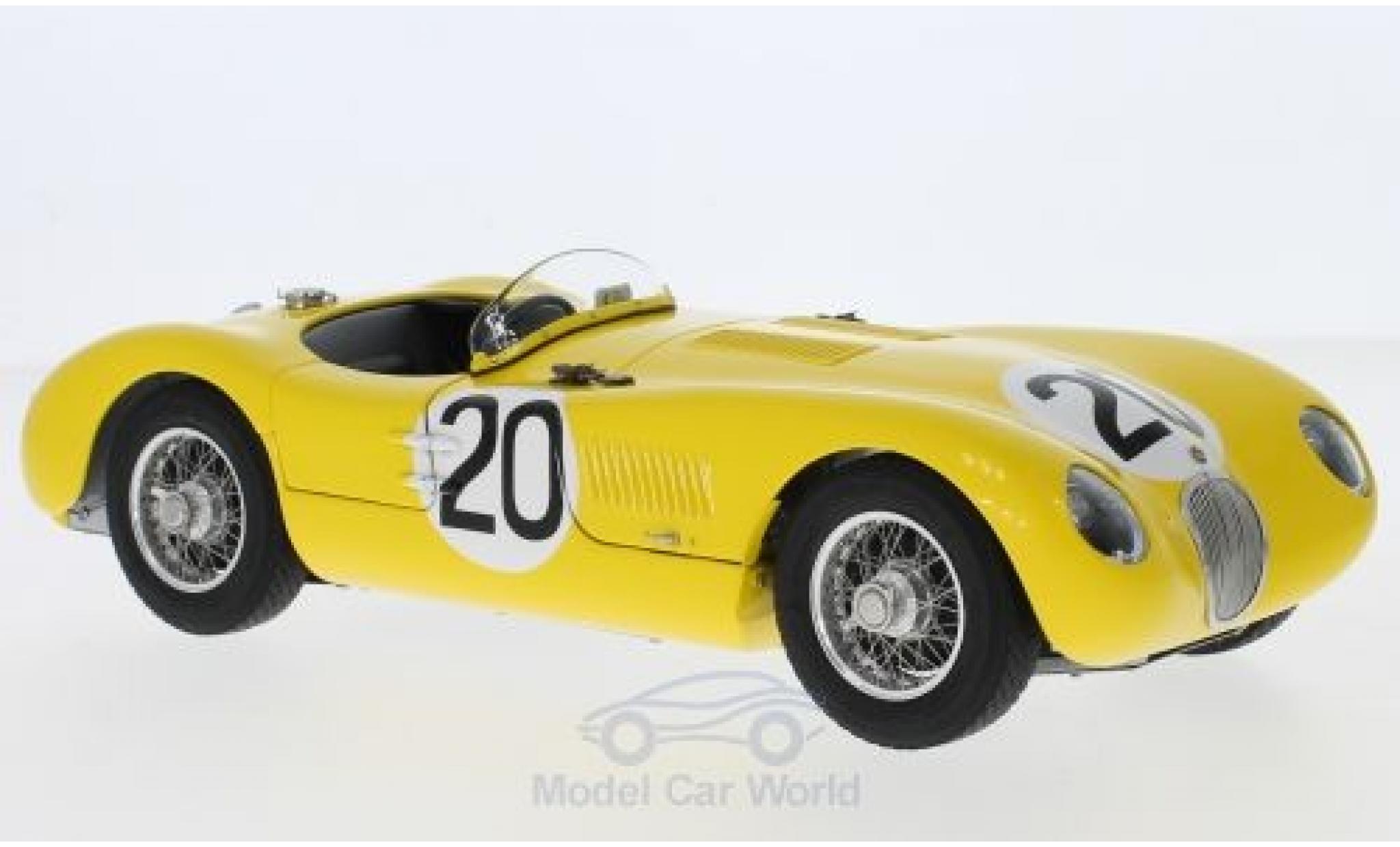 Jaguar C-Type 1/18 CMC RHD No.20 Racing Team 24h Le Mans 1953 R.Laurent/C.de Tornaco modelauto