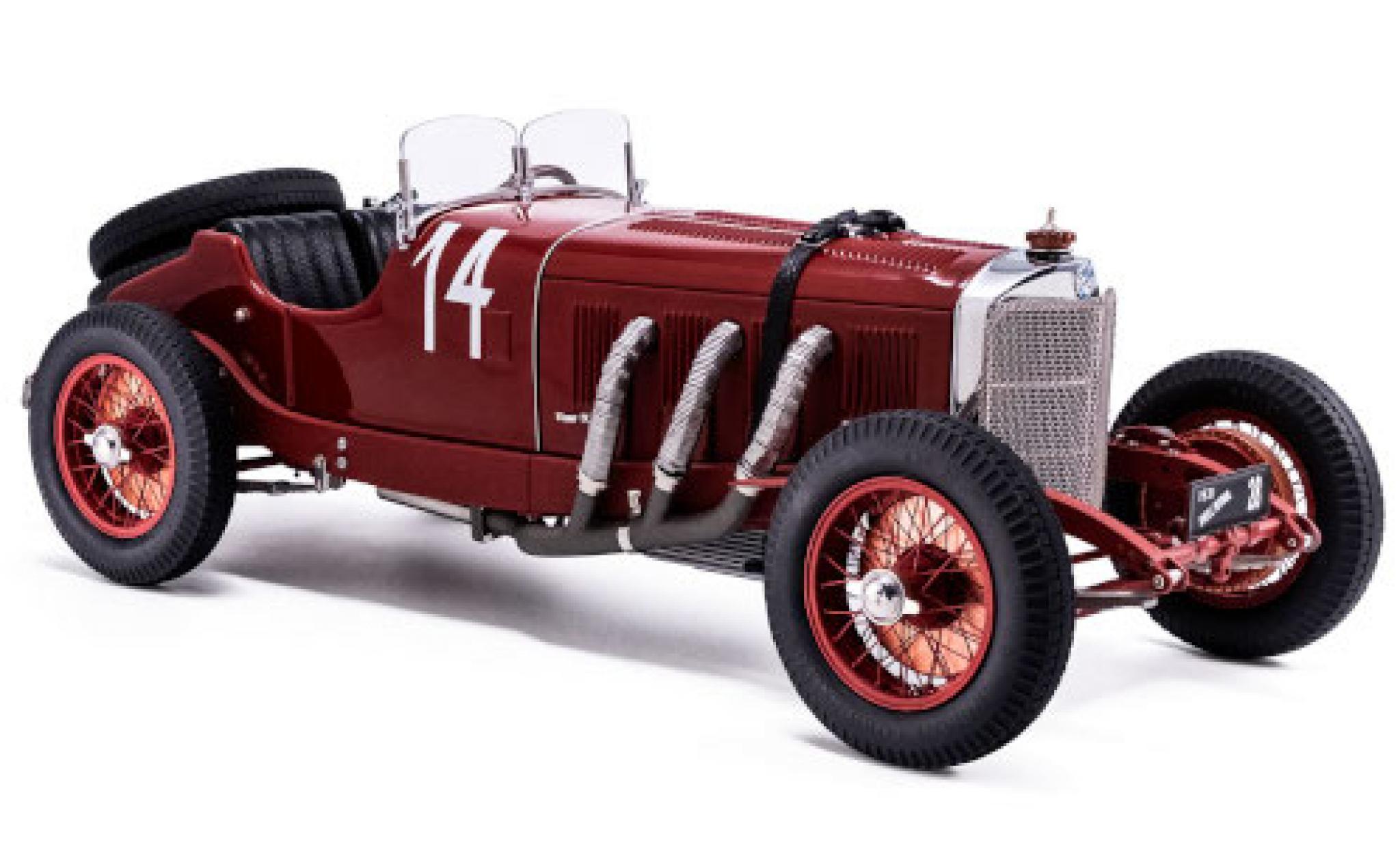 Mercedes SSK 1/18 CMC RHD No.14 Zilverinien 1931 C.Zatuszek modelauto
