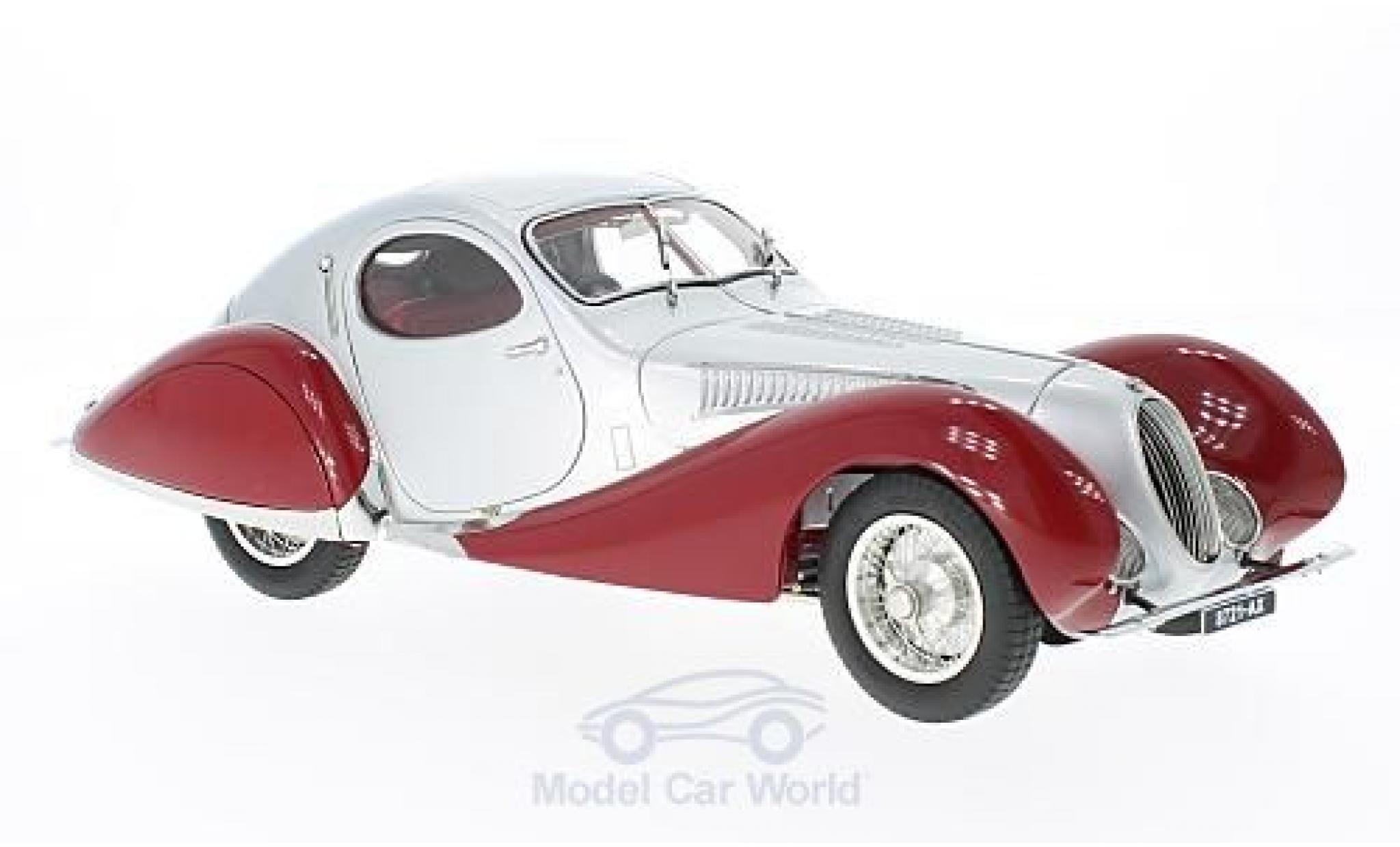 Talbot Lago 1/18 CMC Coupe Typ 150 C-SS Teardrop Figoni & Falaschi grijs/rood RHD 1937 modelauto