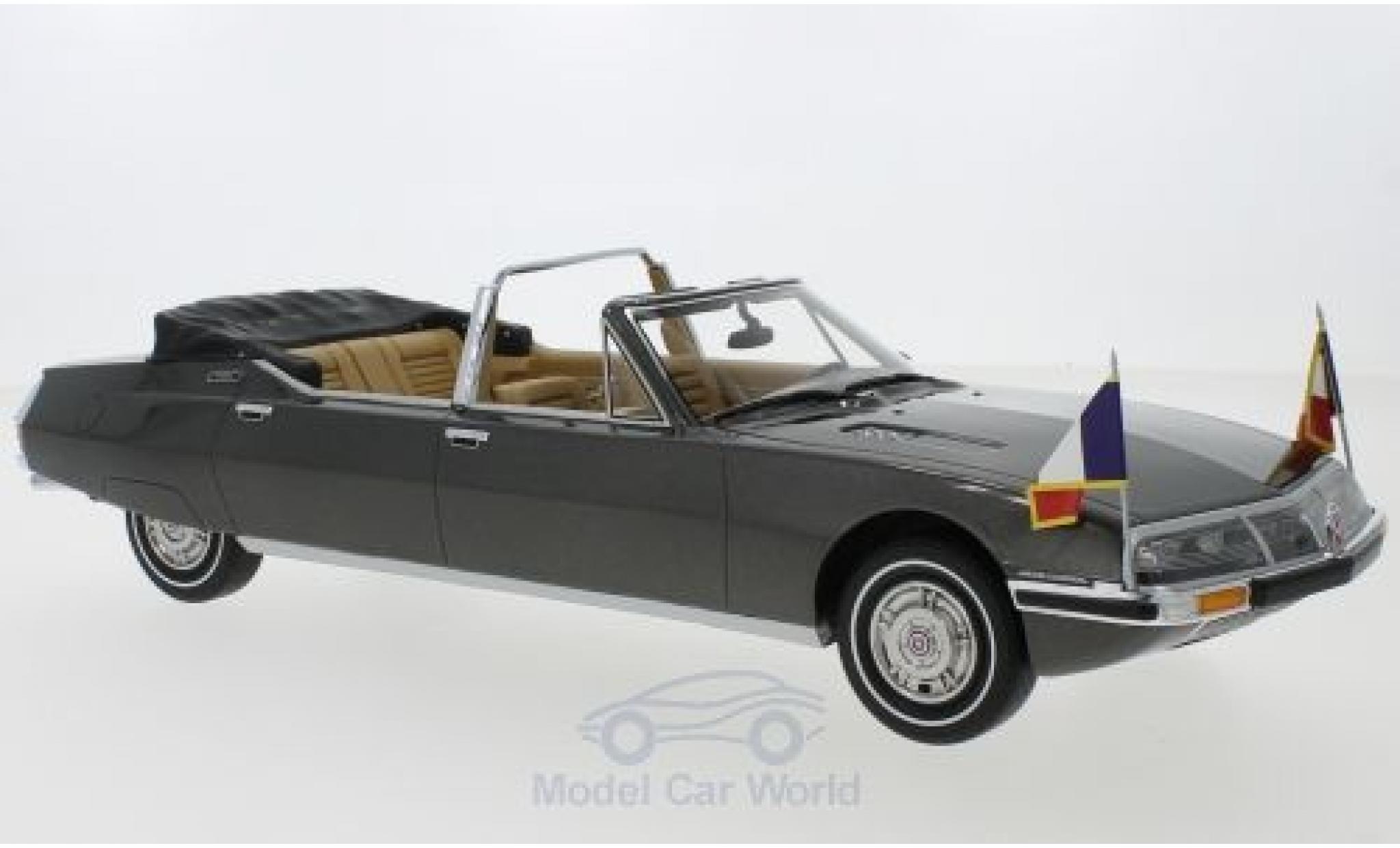 Citroen SM 1/18 CMF Presidentielle by Henri Chapron metallic grijs 1972 modelauto