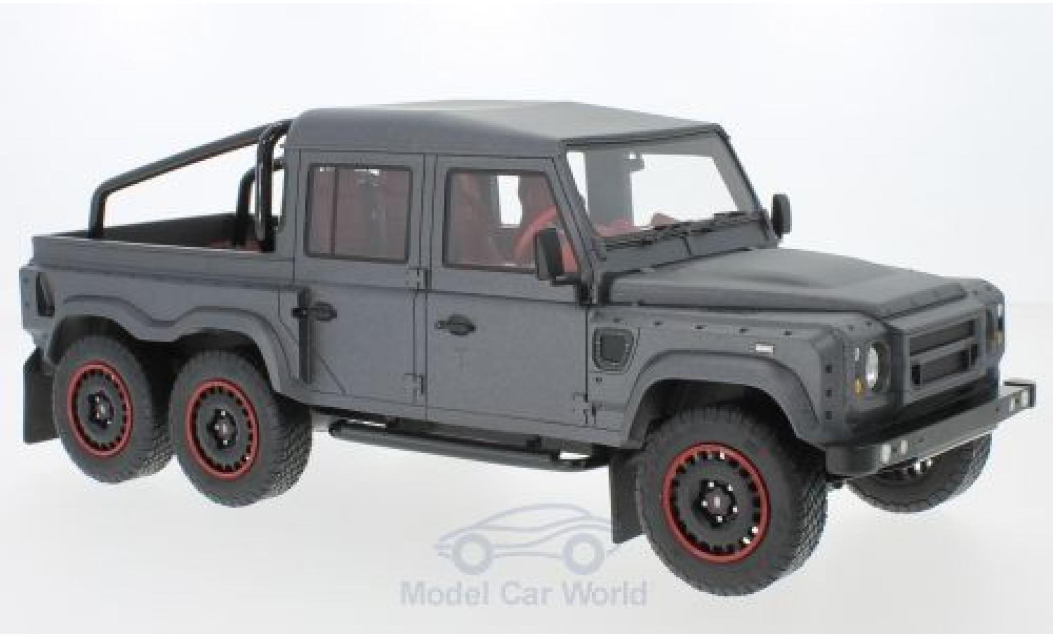 Land Rover Defender 1/18 CMF Flying Huntsman 6x6 matt-grijs RHD 2015 modelauto