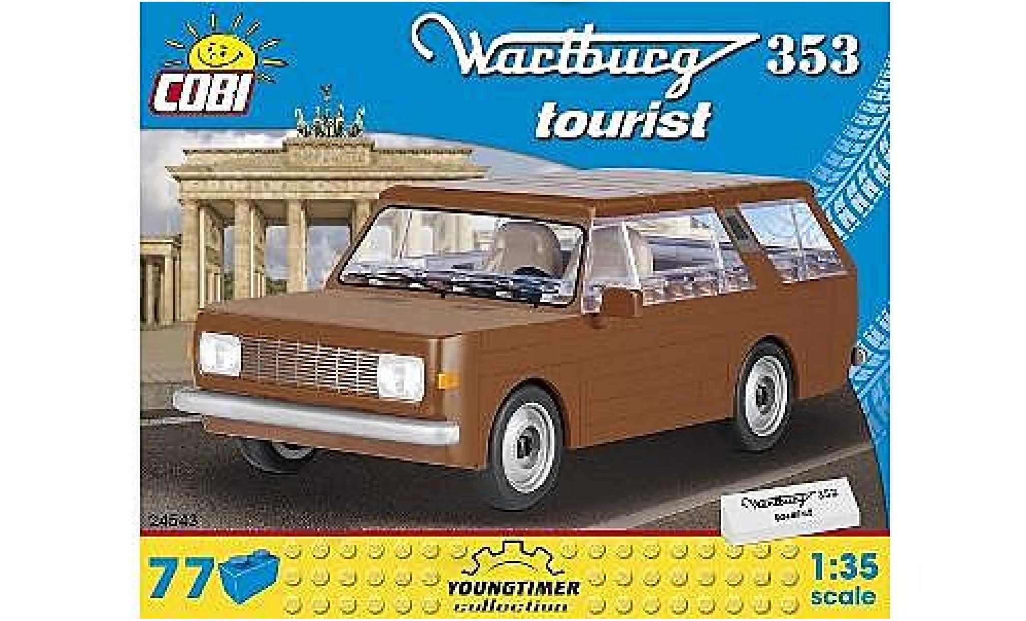 Wartburg 353 1/35 Cobi Tourist bruin Bausteine Anzahl le Bl&ouml;cke: 77 modelauto