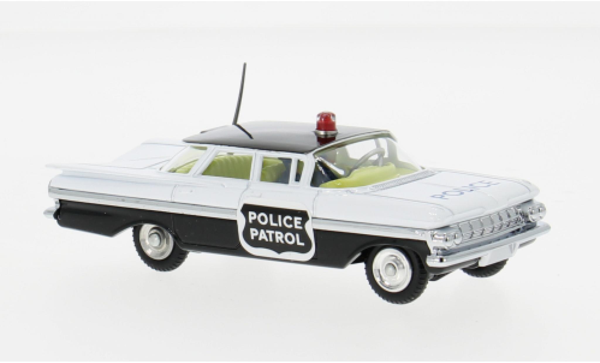 Chevrolet Impala 1/50 Corgi grijs/zwart 1958 Politie Patrol 1:50 modelauto