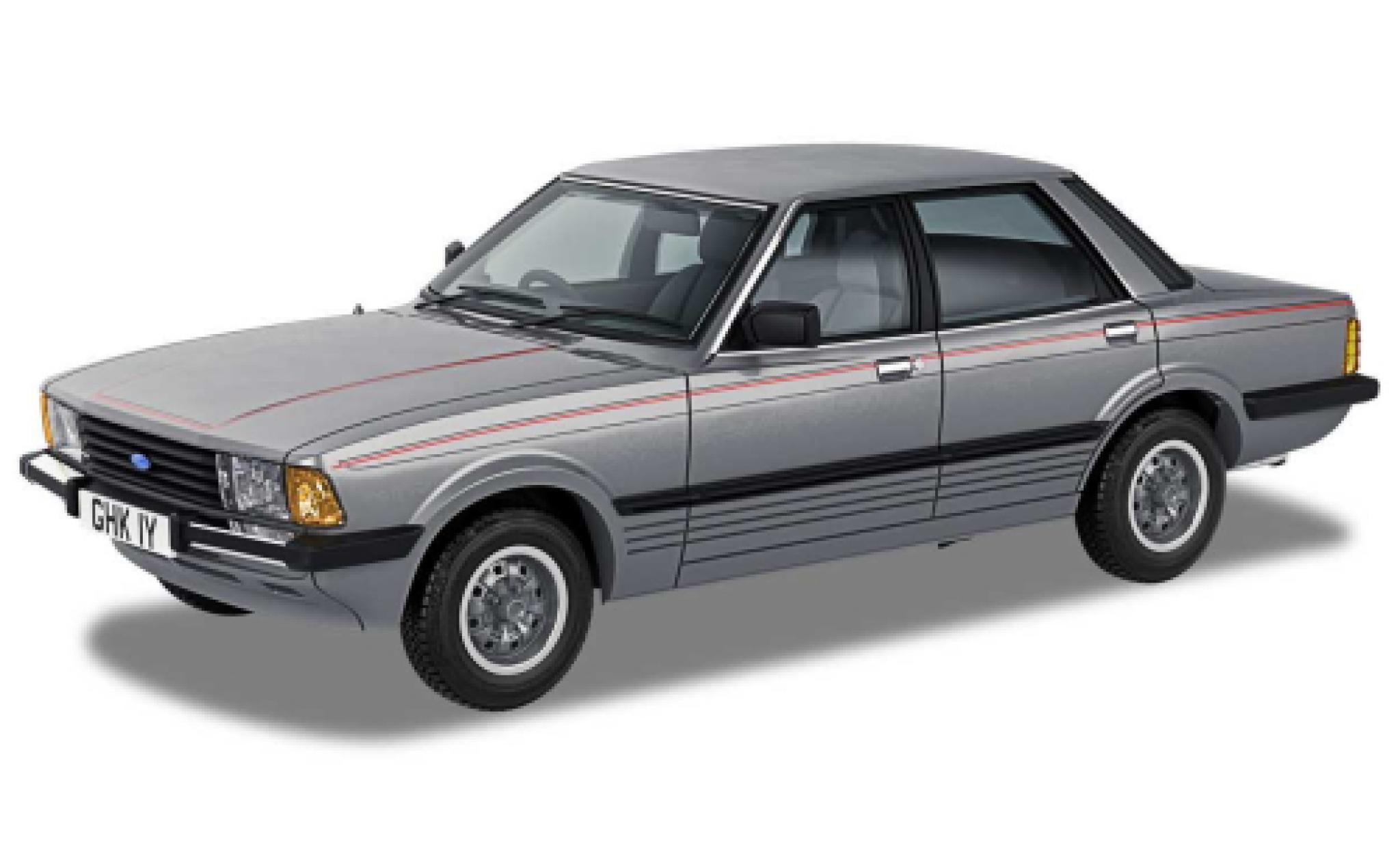 Ford Cortina 1/43 Corgi MK V 1.6 Crusader metallic grijs RHD 1982 modelauto