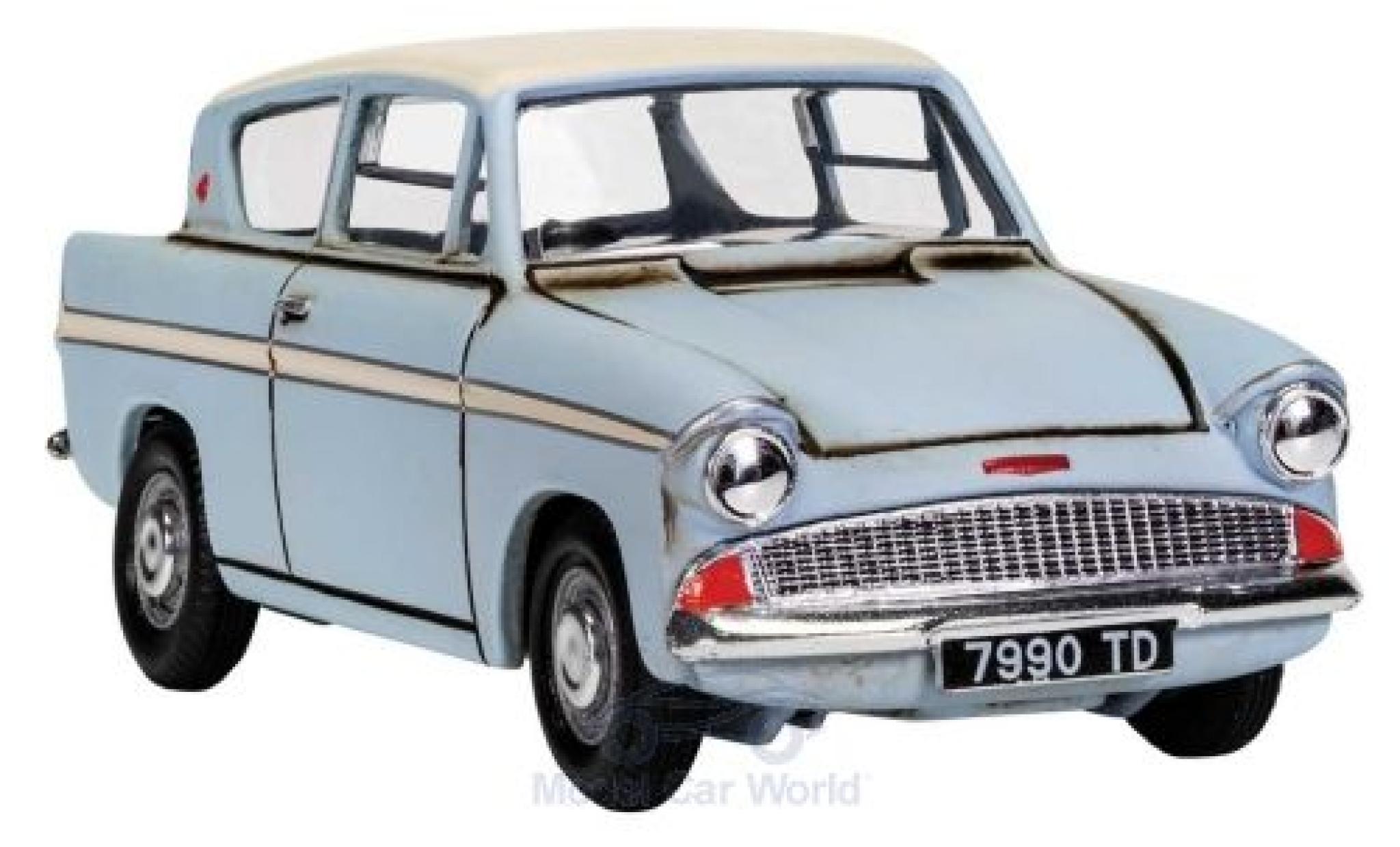 Ford Anglia 1/43 Corgi blauw/wit Harry Potter with Harry and Ron figures modelauto