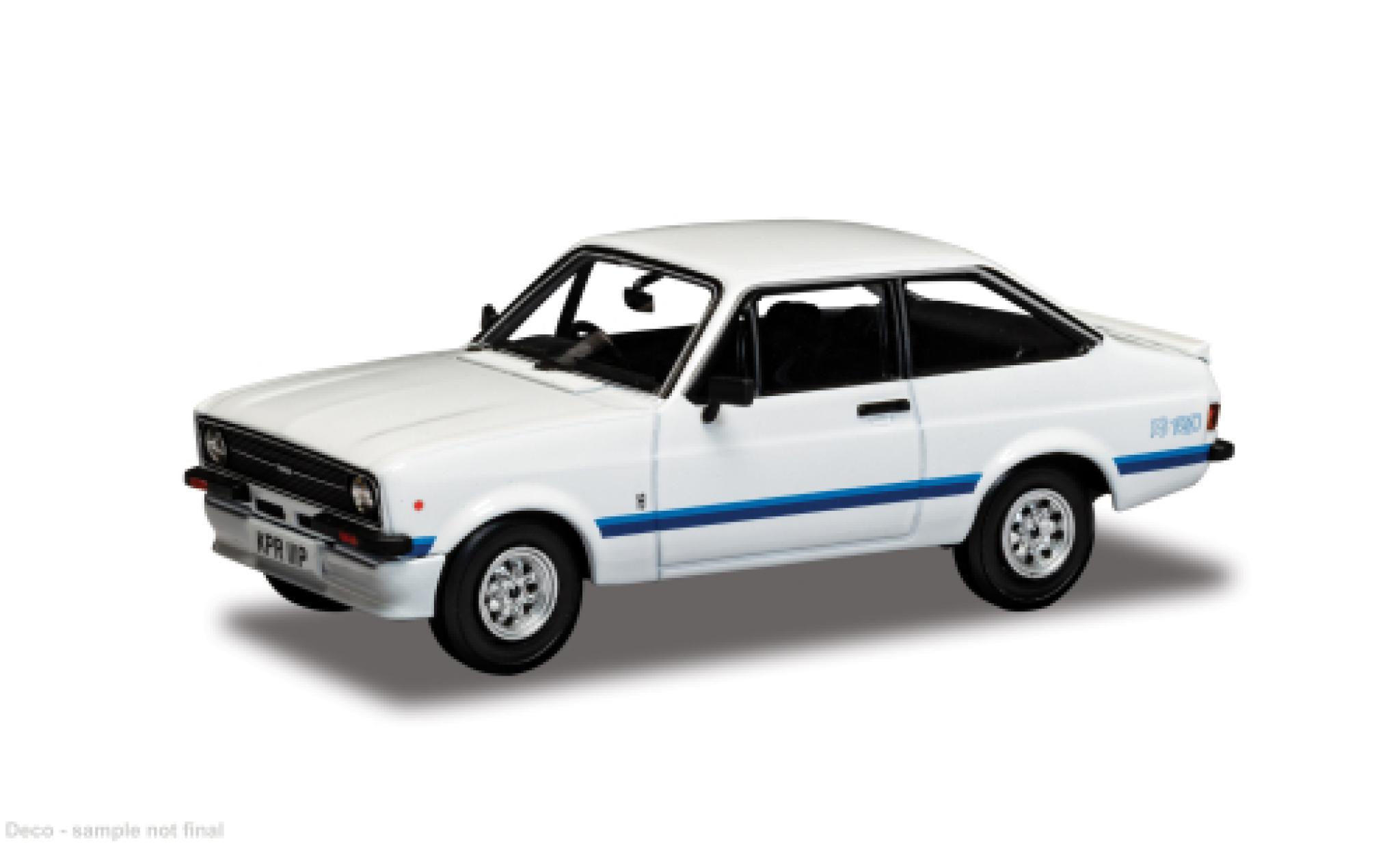 Ford Escort 1/43 Corgi MK II RS 1800 wit/blauw 1:43 modelauto