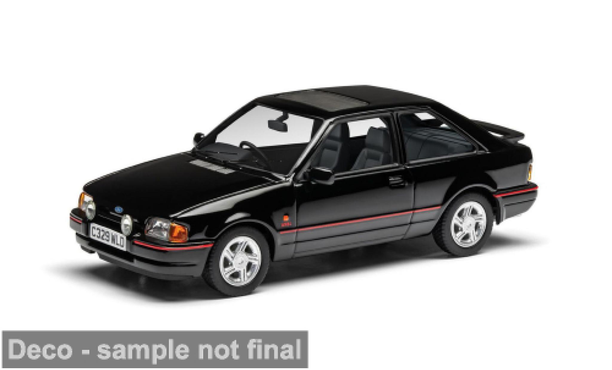 Ford Escort 1/43 Corgi Mk IV XR3i zwart/rood 1986 1:43 modelauto