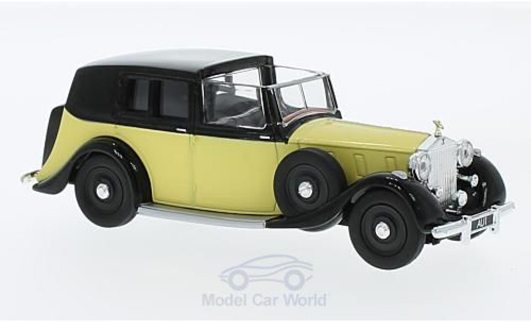 Rolls Royce Phantom 1/36 Corgi III Sedance de Ville geel/zwart RHD James Bond Goldfinger modelauto