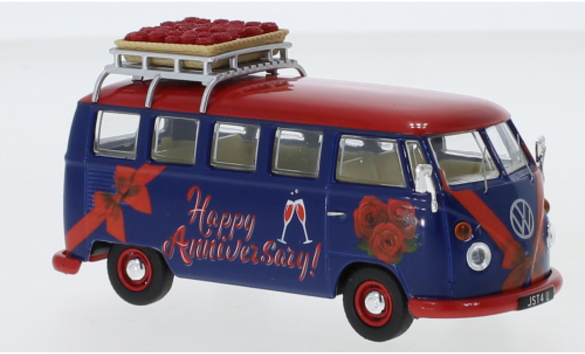 Volkswagen T1 1/43 Corgi Camper RHD Happy Anniversary avec Rack de toit et charge modelauto