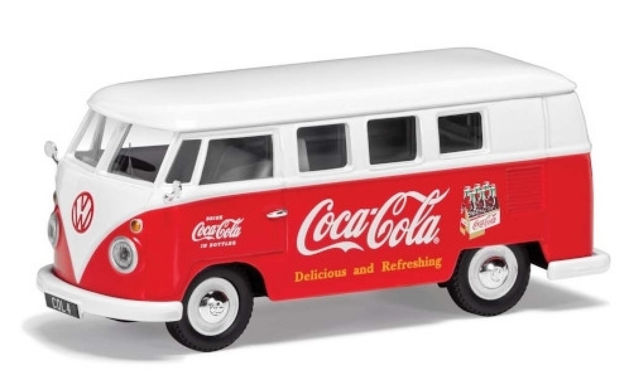 Volkswagen T1 1/43 Corgi rood/wit Coca Cola 1960 modelauto