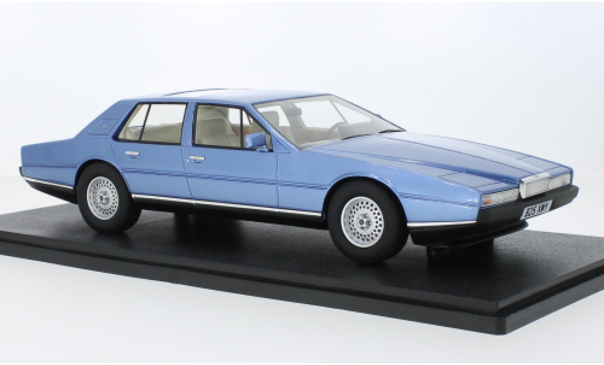 Aston Martin Lagonda 1/18 Cult Scale Models metallic blauw 1985 1:18 modelauto
