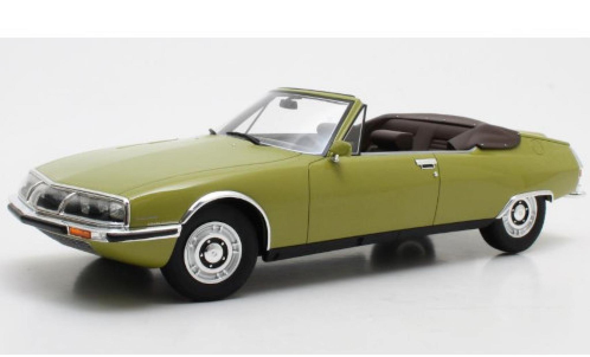 Citroen SM 1/18 Cult Scale Models Mylord Chapron metallic groen 1971 modelauto